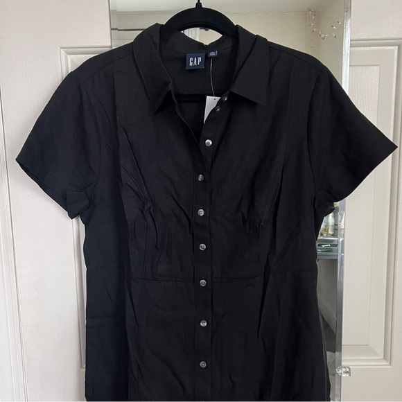 Gap Linen-Blend Midi Shirtdress - Picture 4 of 7